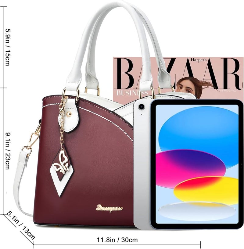 SiMYEER Purses and Handbags Top Handle Satchel Shoulder Bags Messenger Tote Bag for Ladies - Image 4